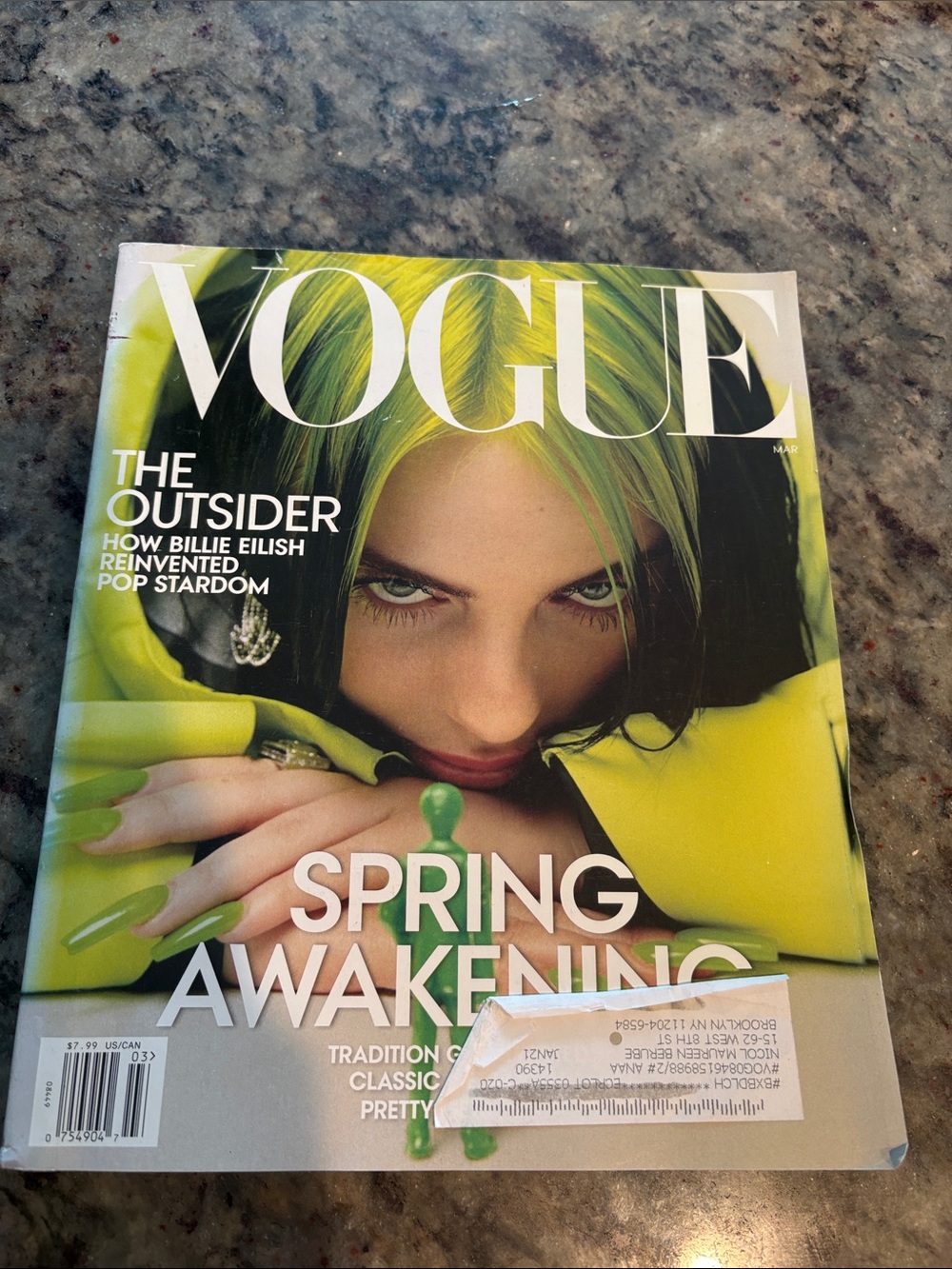 Vogue Neon Green & Black Cover - Vogue